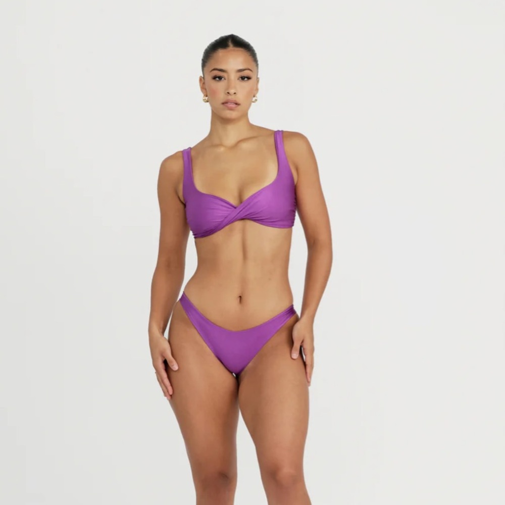 RIOT SWIM bikini set. Crew top size small and crew bottom size medium